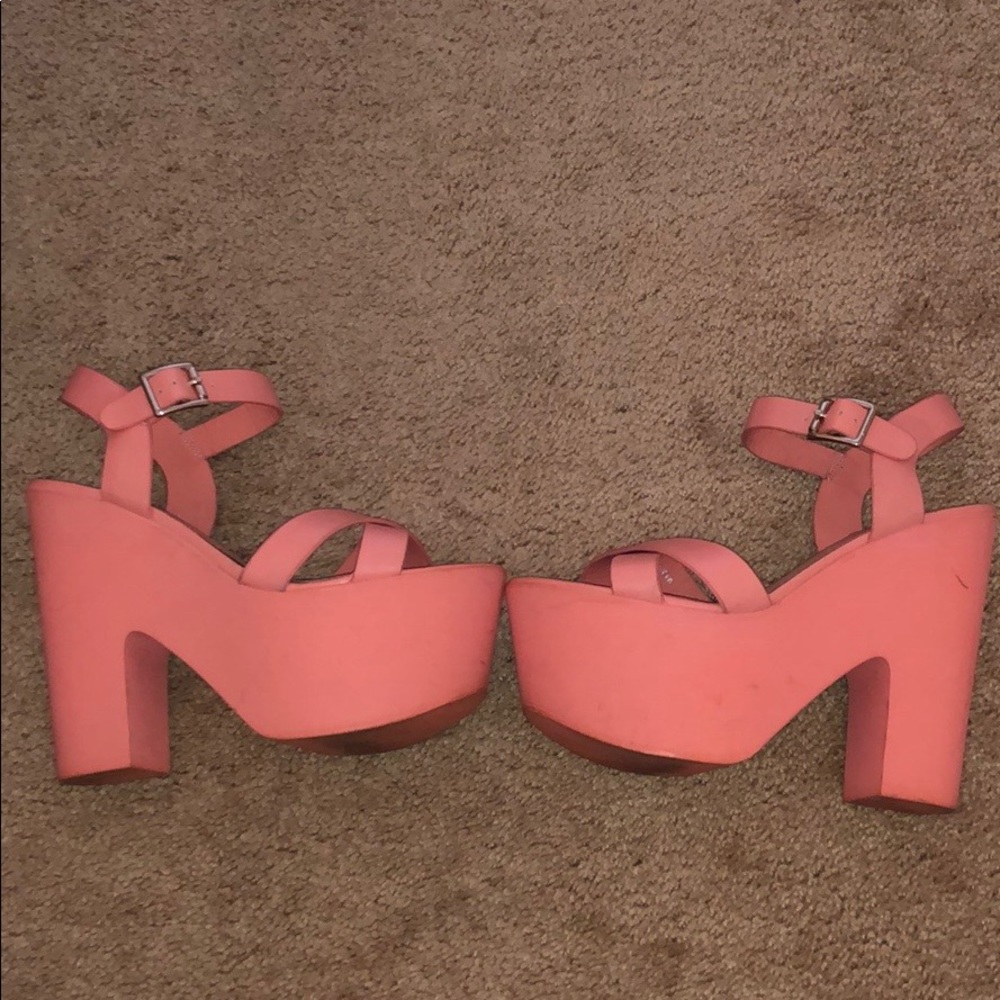 Peach Topshop platforms